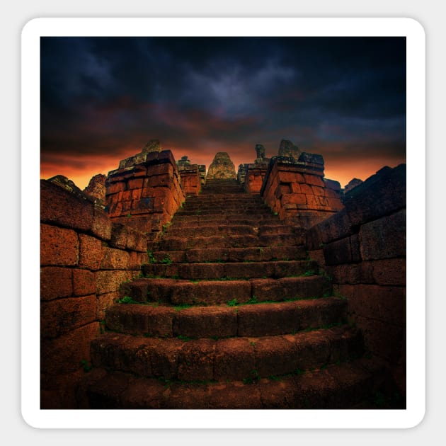 Pre Rup temple sunrise Sticker by dags